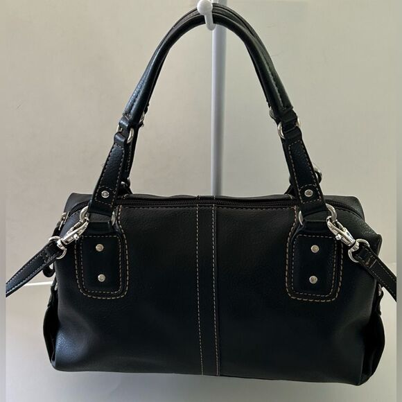 Vintage Y2K Relic Black Faux leather satchel crossbody - Picture 3 of 9